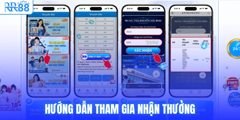 Khuyến Mãi Nạp Đầu RR88 - Nạp 3 Ngày Tặng 200% Thưởng 4 Hướng dẫn tham gia nhận thưởng
